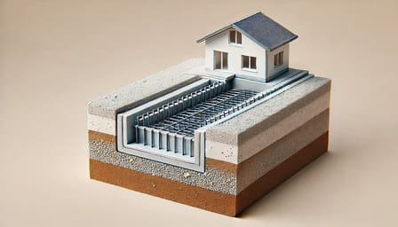 Мелкозаглубленный ленточный 6×6 м